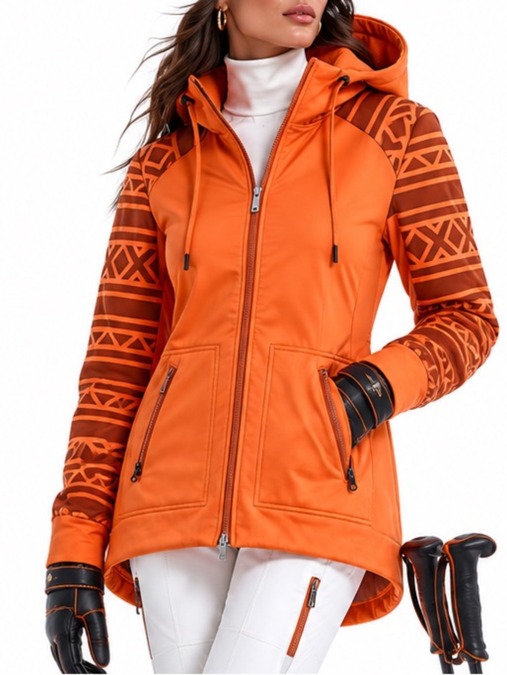 Nikita Outerwear The‎ Sideway Sista Series Colorful Statement Hooded Sweater Med